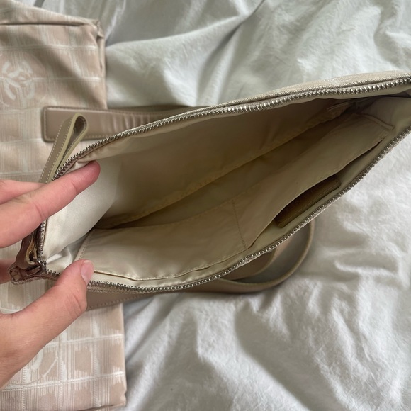 Chanel nylon bag with matching wristlet. - Picture 5 of 5